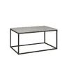Stolik kawowy prostokątny 60 x 100 cm ława loftowa stelaż metalowy