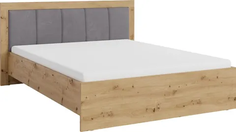 Łóżko Smart powierzchnia spania 160 x 200 cm dąb aristan Meblar SR6