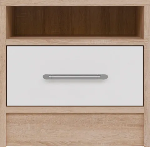 Szafka nocna Smart Szerokość 40 cm Dąb Sonoma / Biały Lux Meblar SR7