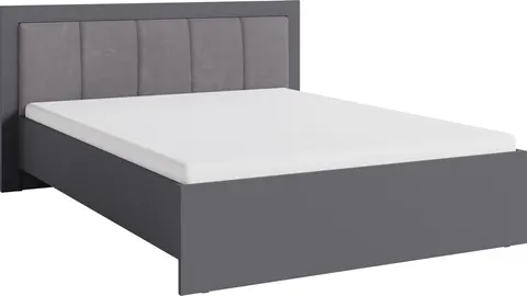 Łóżko Smart powierzchnia spania 160 x 200 cm antracyt Meblar SR6