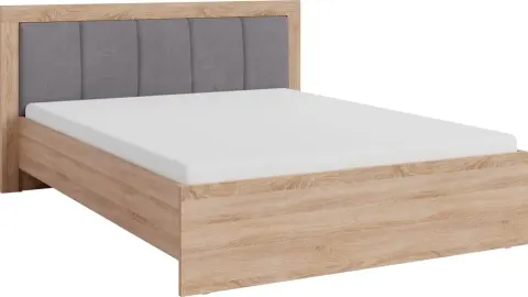 Łóżko Smart powierzchnia spania 160 x 200 cm Dąb Sonoma / Biały Lux Meblar SR6