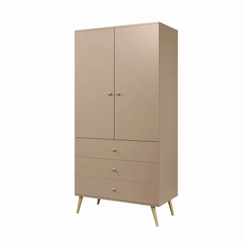 Szafa BALI Szerokość 100 cm Macchiato 3-Szuflady BOHO