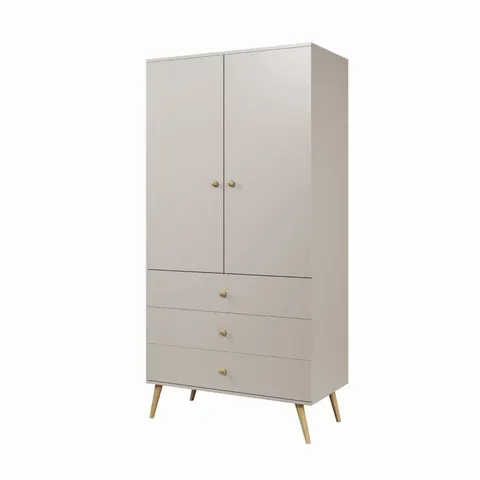 Szafa BALI Szerokość 100 cm Kaszmir 3-Szuflady BOHO