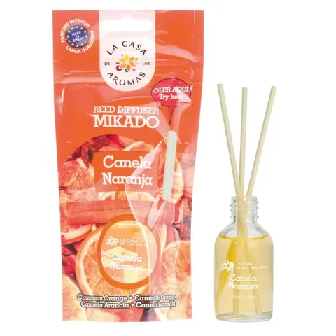 LA CASA DE LOS AROMAS Patyczki zapachowe CYNAMON-POMARAŃCZA, 30 ml