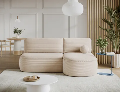 Narożnik LIVOSA z Funkcją Spania Do Salonu w Stylu Boho