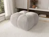 Nowoczesna Kremowa Pufa Chmurka Do Salonu COVIO Tkanina Modullo 01