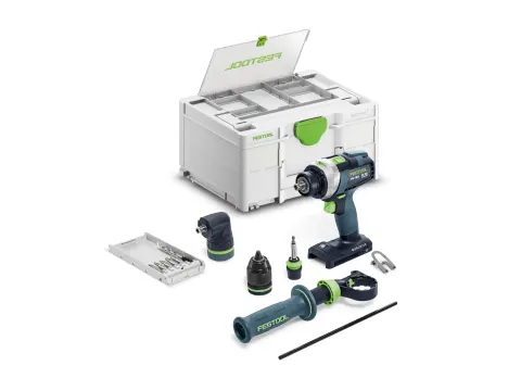 Festool TPC 18/4 I-Basic-Set Akumulatorowa wiertarko-wkrętarka udarowa QUADRIVE 577625