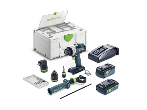 Festool TDC 18/4 5,0/4,0 I-Set Akumulatorowa wiertarko-wkrętarka QUADRIVE 577612