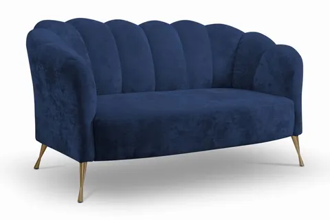Sofa ADRIA Muszelka Do Salonu Studia Poczekalnia Granatowy