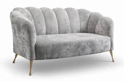 Sofa ADRIA Muszelka Do Salonu Studia Poczekalnia Szara