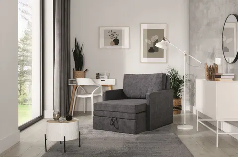 Sofa AMERYKANKA LUCA Fotel Mały Szerokość 94 cm Szary