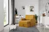 Sofa AMERYKANKA LUCA Fotel Mały Szerokość 94 cm Pomarańczowa Żółta