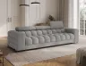 Sofa FESTELLO Tkanina Royal 04 Szara Regulowane Zagłówki Funkcja Spania Nowoczesna
