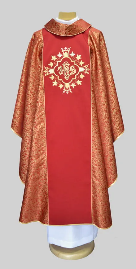 Ornat eucharystyczny w kolorze czerwonym/202-C