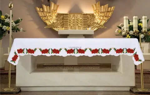 Obrus ołtarzowy z motywem Bożonarodzeniowym 096