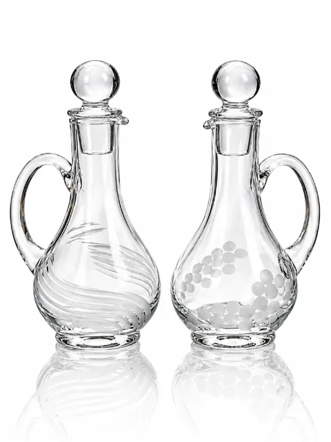 Ampułki mszalne szklane 80 ml z korkiem – fala / winogrona