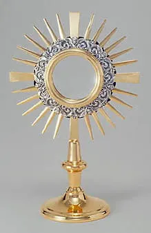 Monstrancja do kościoła, pozłacana 434 S-158
