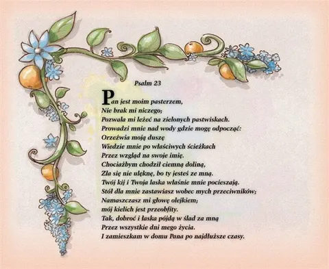 Podkładka pod mysz - Psalm 23