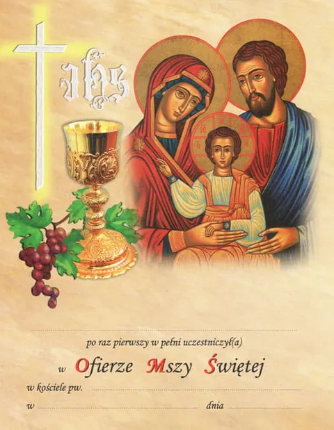 Obrazek pierwszokomunijny 29