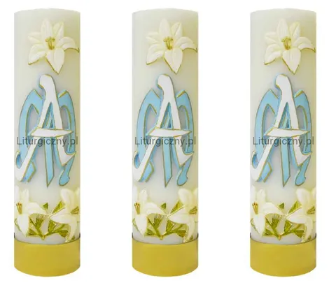 Zestaw świec Maryjnych ołtarzowych