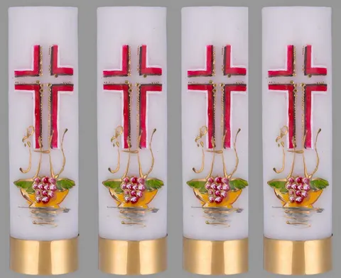 Zestaw świec liturgicznych na ołtarz