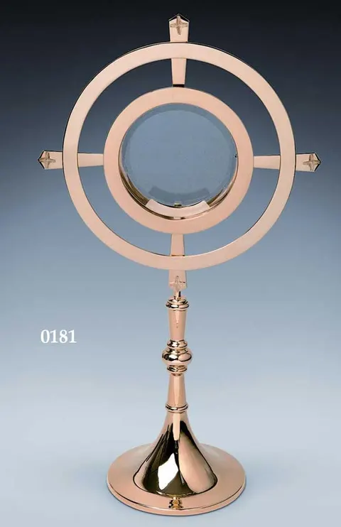 Monstrancja gładka D/0181 na duże hostie
