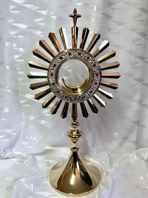 Monstrancja złocona 46cm D/0156