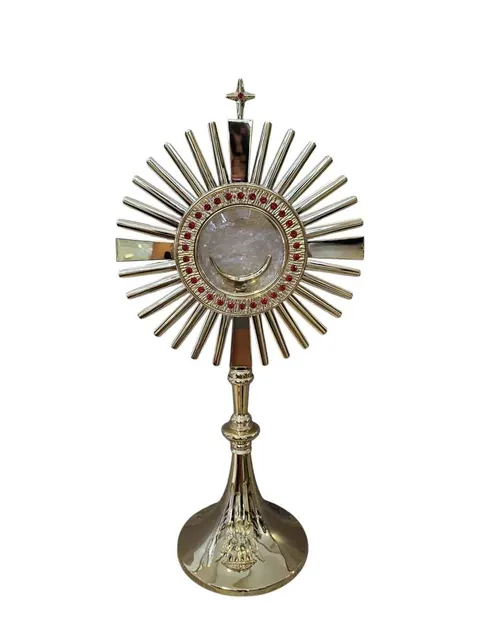 Monstrancja do kościoła z kamieniami D/0159