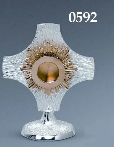 Relikwiarz niklowany mosiężny D/0592