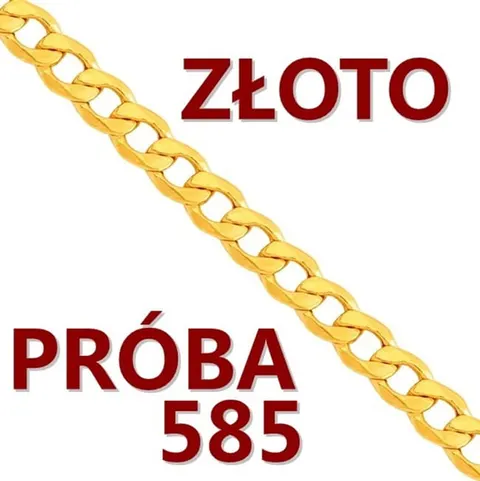 Łańcuszek ze złota Pancerka 50 cm 28623