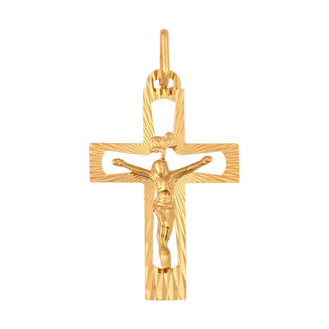 Krzyżyk ze złota z wizerunkiem Chrystusa 53530