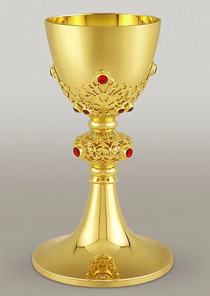 Kielich współczesny z filigranowymi zdobieniami U-013
