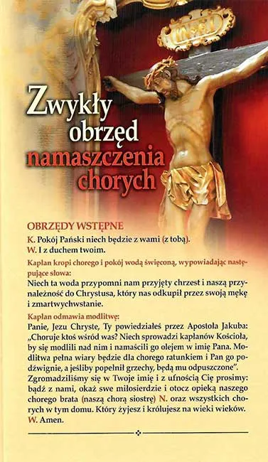 Zwykły obrzęd namaszczenia chorych