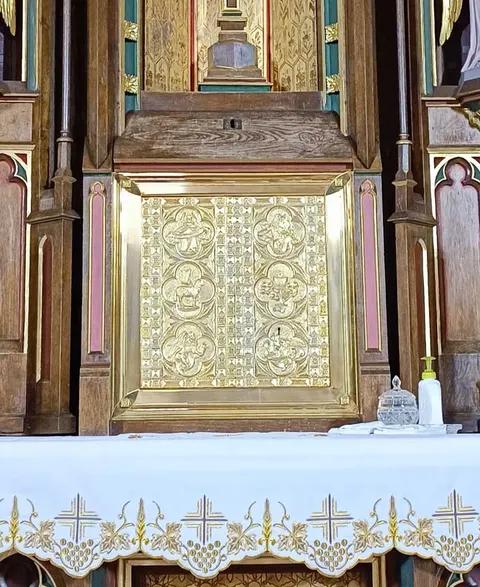 Tabernakulum mosiężne gotyckie PB/0742