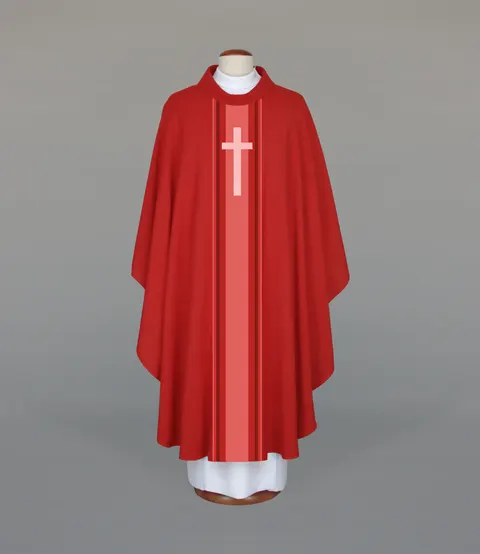Szata liturgiczna - ornat w kolorze czerwonym