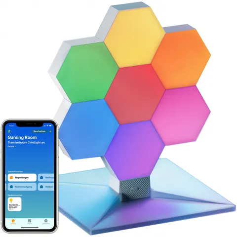 Cololight PLUS - podstawa z 7 klockami - Modułowe inteligentne oświetlenie Wi-Fi