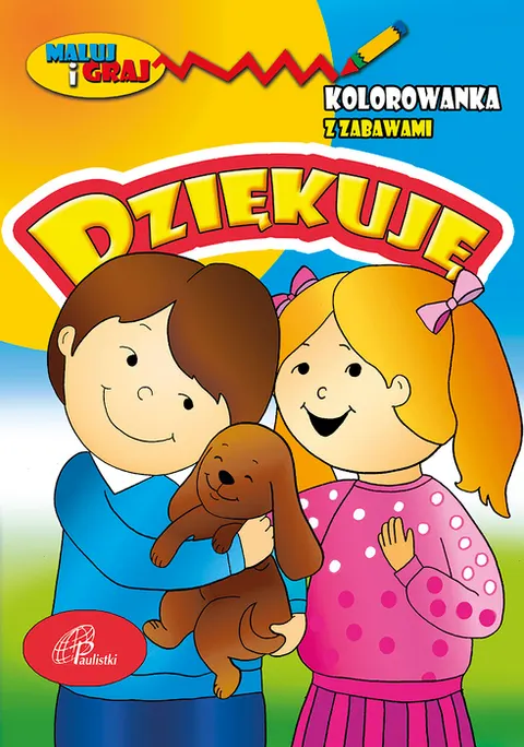 Dziękuję – kolorowanka