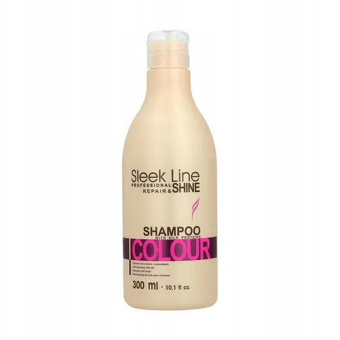 Stapiz Sleek Line Colour Szampon z jedwabiem do włosów farbowanych 300ml