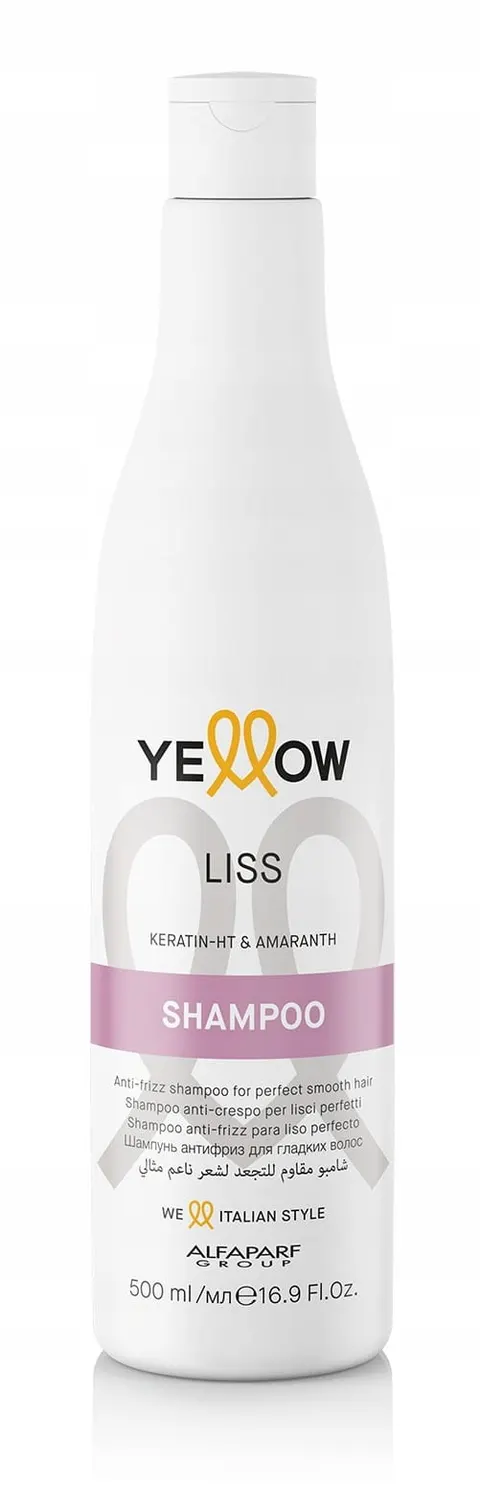 Alfaparf Yellow Liss szampon z keratyną do włosów prostowanych 500ml