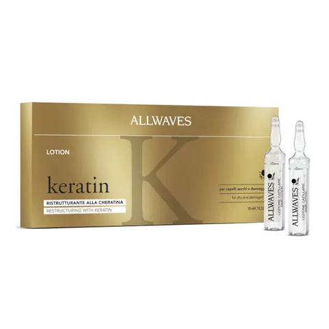 Allwaves ampułki odmładzające do włosów z keratyną 12x10ml