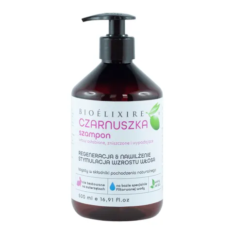 Bioelixire czarnuszka szampon regenerujący do włosów, 500ml