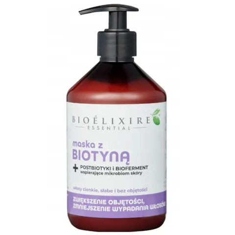 Bioelixire essential maska wzmacniająca z biotyną 500 ml