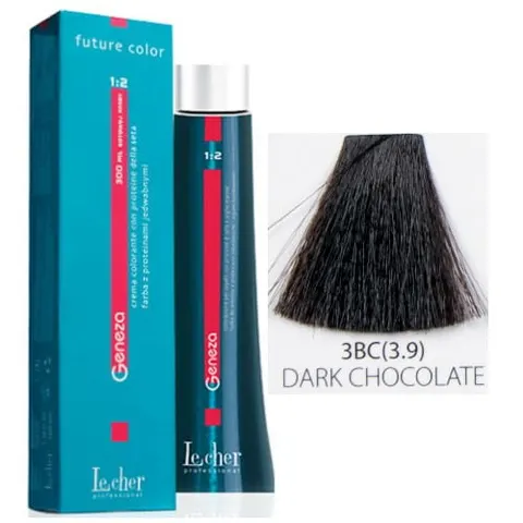 Lecher Geneza farba do włosów 3BC (3.9) - ciemna czekolada 100ml