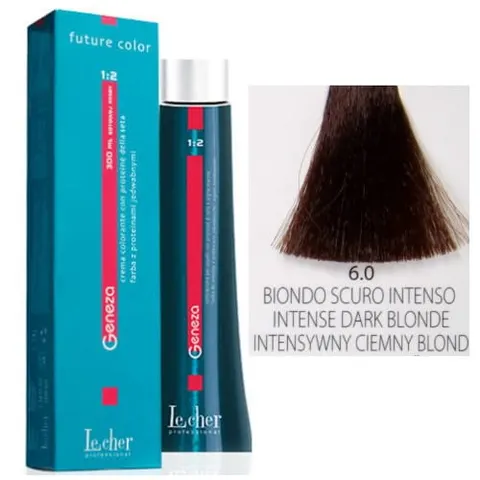 Lecher Geneza farba do włosów 6.0 - intensywny ciemny blond 100ml