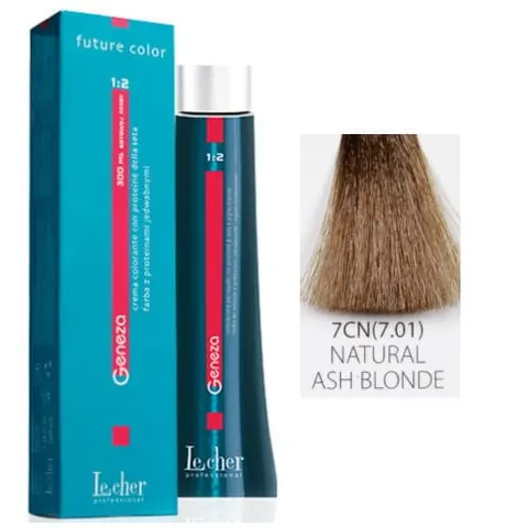 Lecher Geneza farba do włosów 7CN (7.01) - naturalny blond popielaty 100ml
