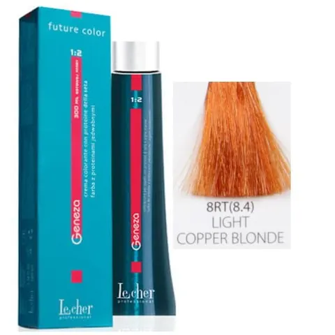 Lecher Geneza farba do włosów 8RT (8.4) - jasny blond miedziany 100ml