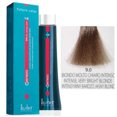 Lecher Geneza farba do włosów 9.0 - intensywny bardzo jasny blond 100ml