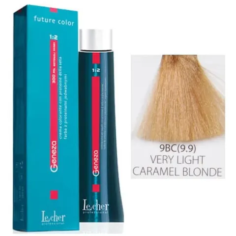 Lecher Geneza farba do włosów 9BC (9.9) - bardzo jasny blond karmelowy 100ml