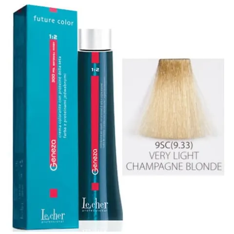 Lecher Geneza farba do włosów 9SC (9.33) - bardzo jasny blond szampański 100ml