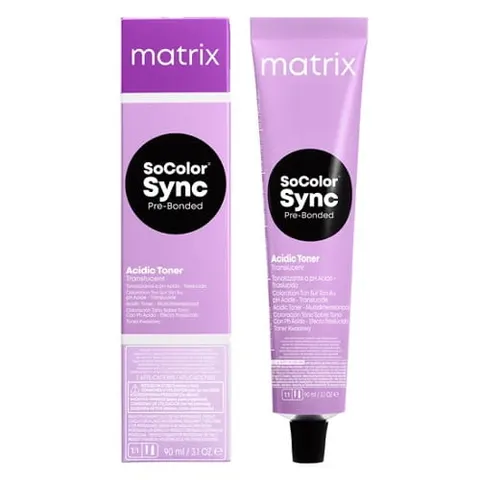 Matrix SoColor Sync Pre-Bonded toner kwasowy do krycia siwych włosów 10PR 90ml